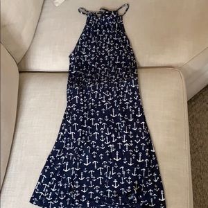 Anchor navy sundress